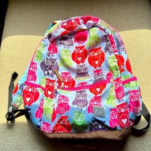 Hanna Andersson Girl Backpack with Pink Owls